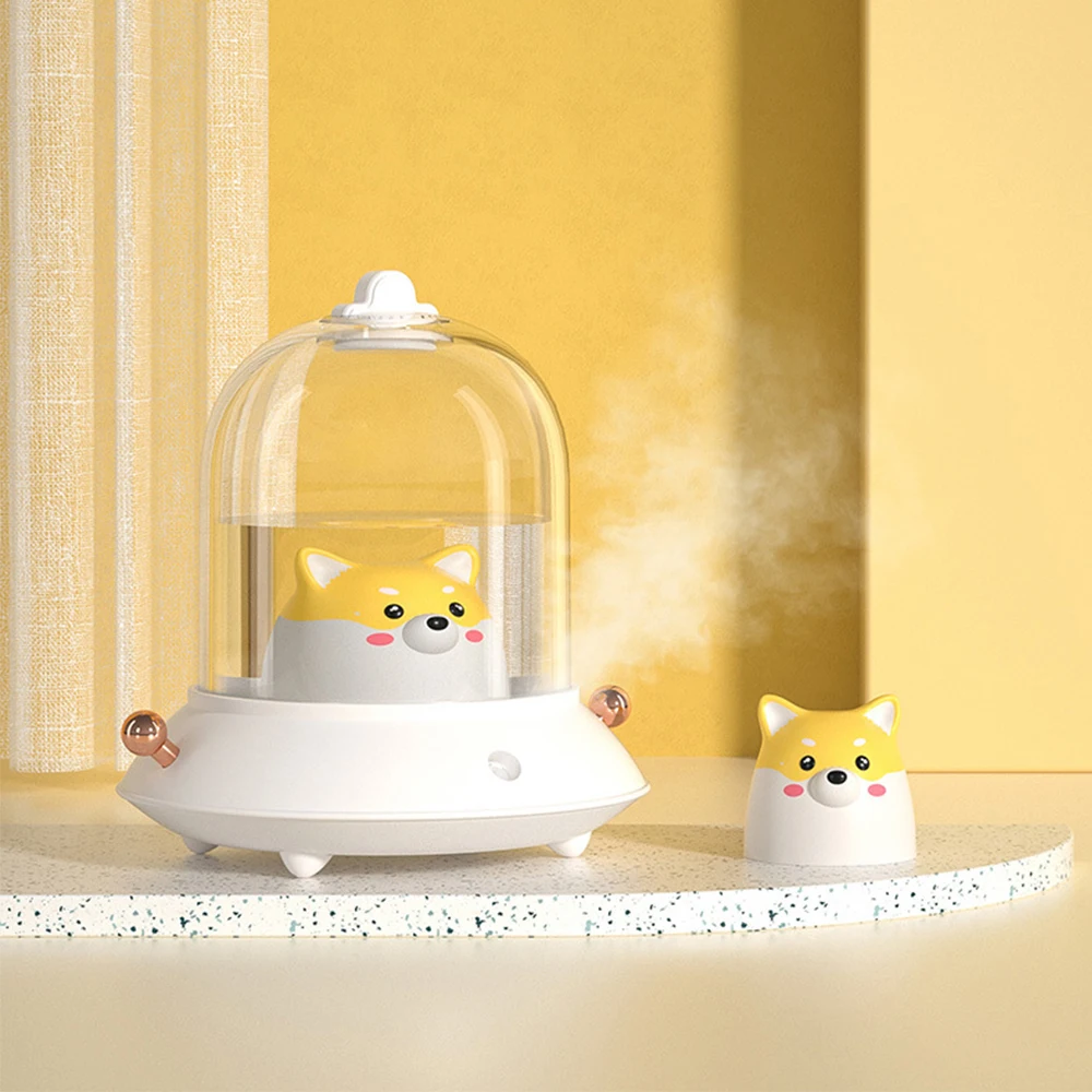 

Cute Dog Bunny Electric Air Humidifier Mini USB Portable Ultrasonic Mist Maker Silent Aroma Diffuser LED Light Home Applicanes