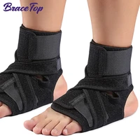 bracetop safety ankle support gym running protection foot bandage elastic ankle brace black band anti slip guard fitness support