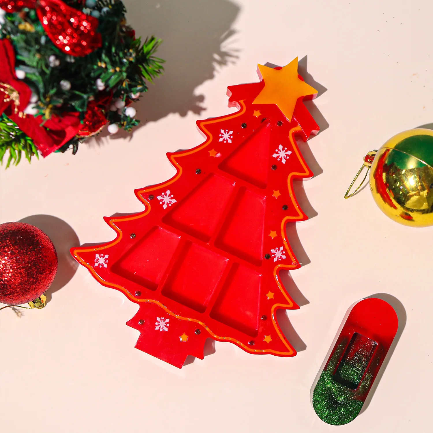 

Christmas Trees Resin Molds Silicone Mold Pendant Decoration Epoxy Craft Polymer Clay Moulds Tool Tree Fondant Xmas Chocolate