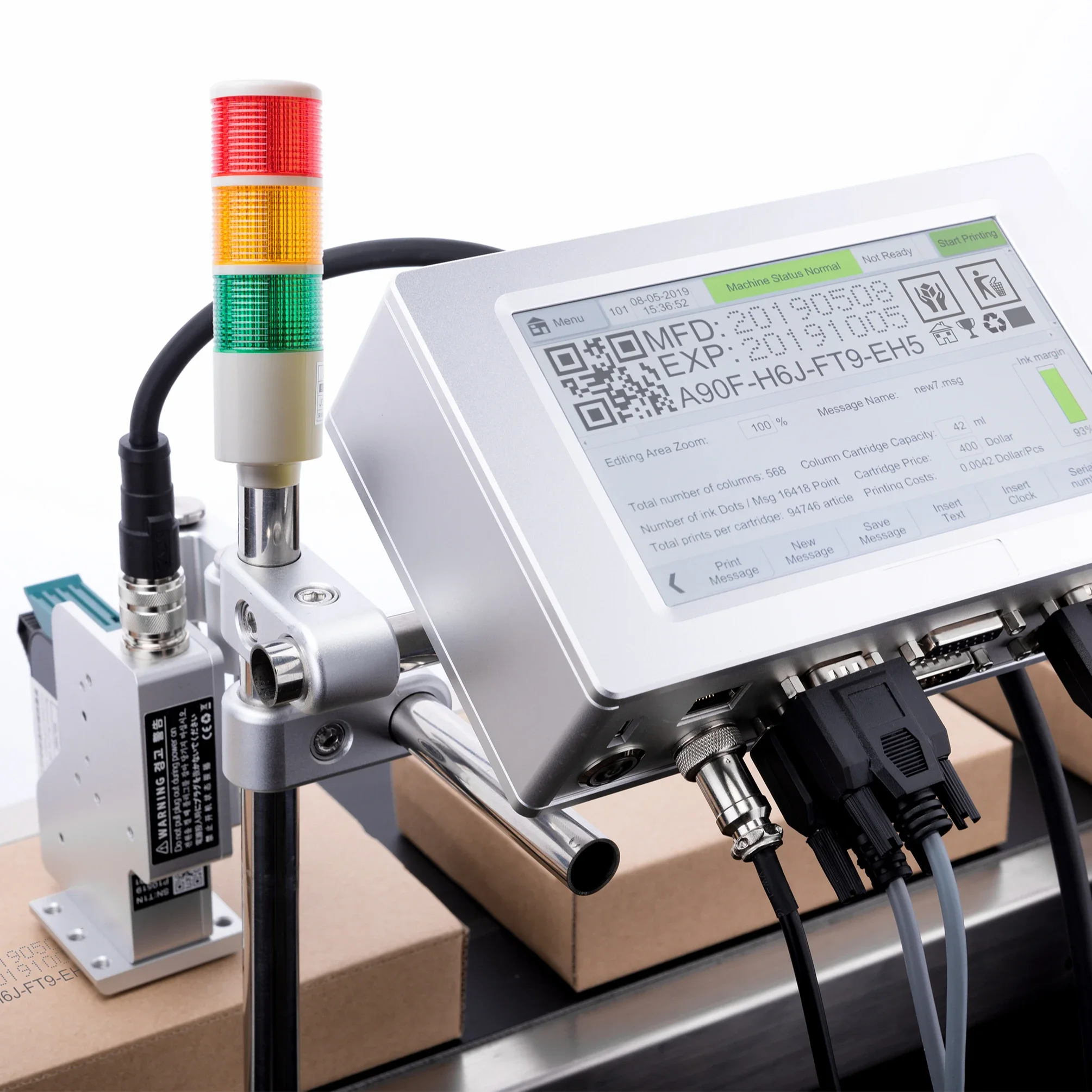 Онлайн-струйный принтер DOCOD T210S (с одной головкой зашифрованной версией)