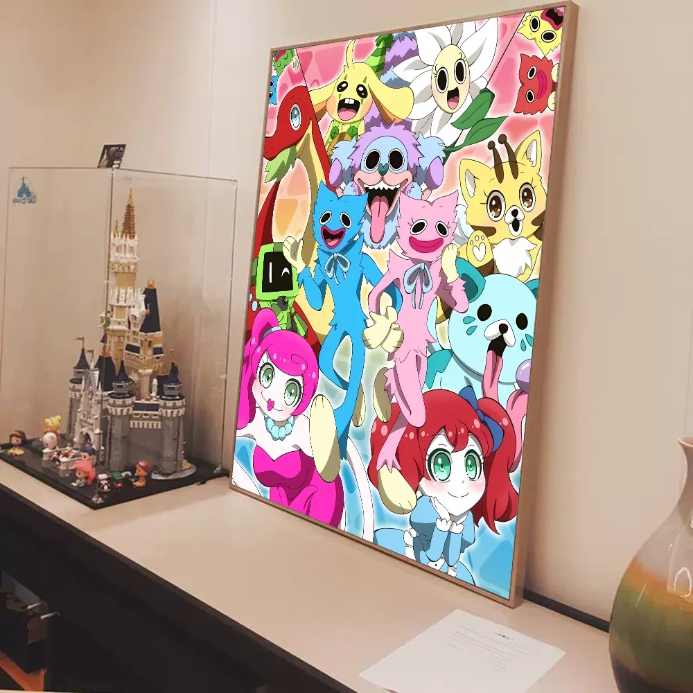 H-Huggys-Game-Wuggys самоклеящийся художественный постер необычная наклейка на стену для