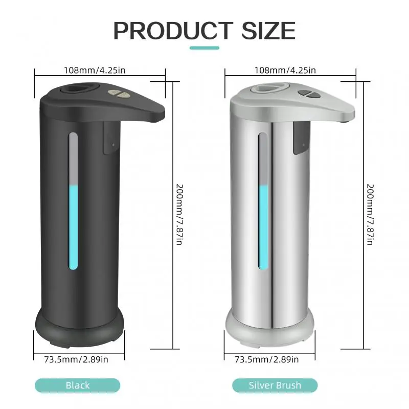 Бытовой автоматический дозатор жидкого мыла с бесконтактным датчиком 280 мл