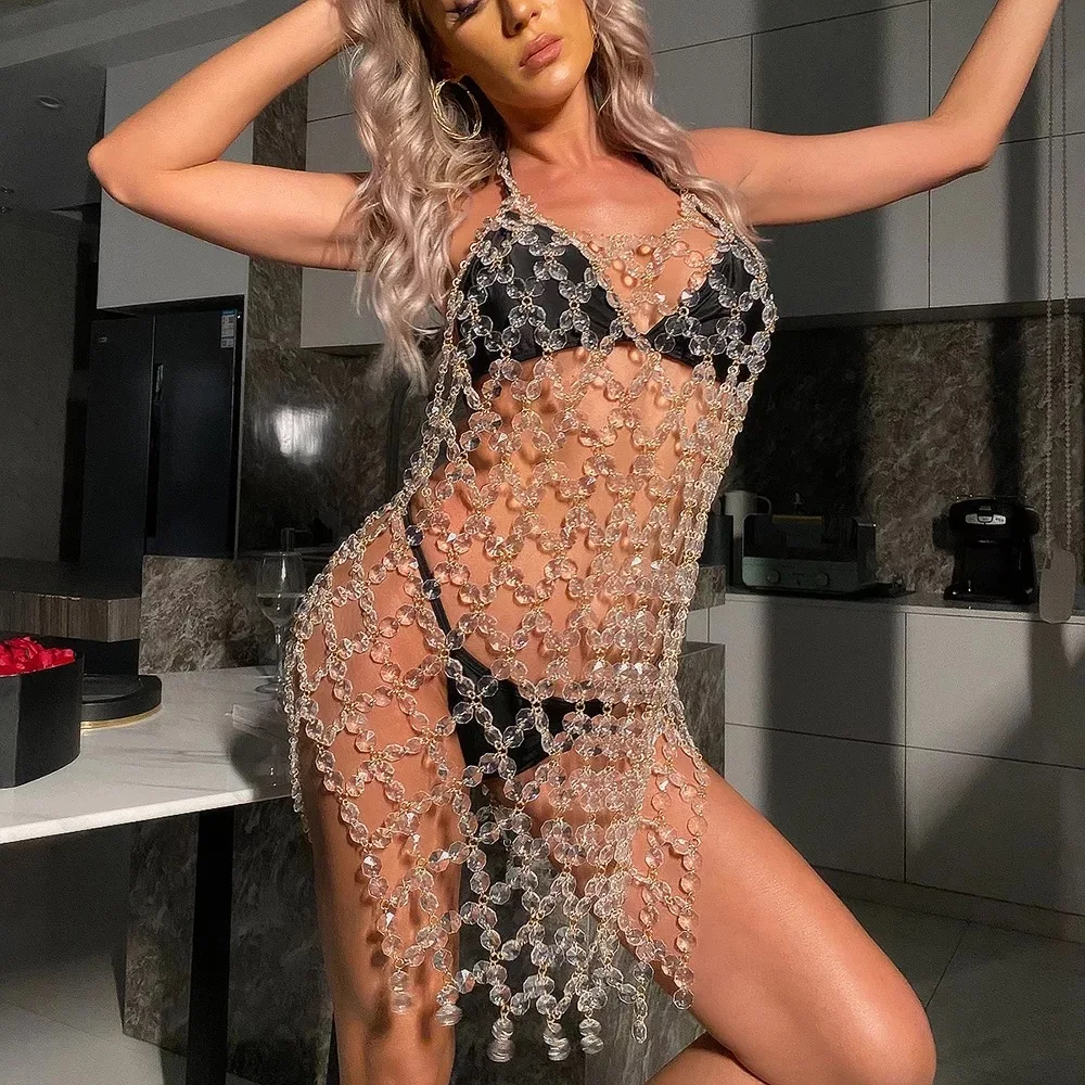 

2022 сексуальный длинный Хрустальный женский бюстгальтер на бретельках со стразами женский аксессуар на цепочке для маскарада