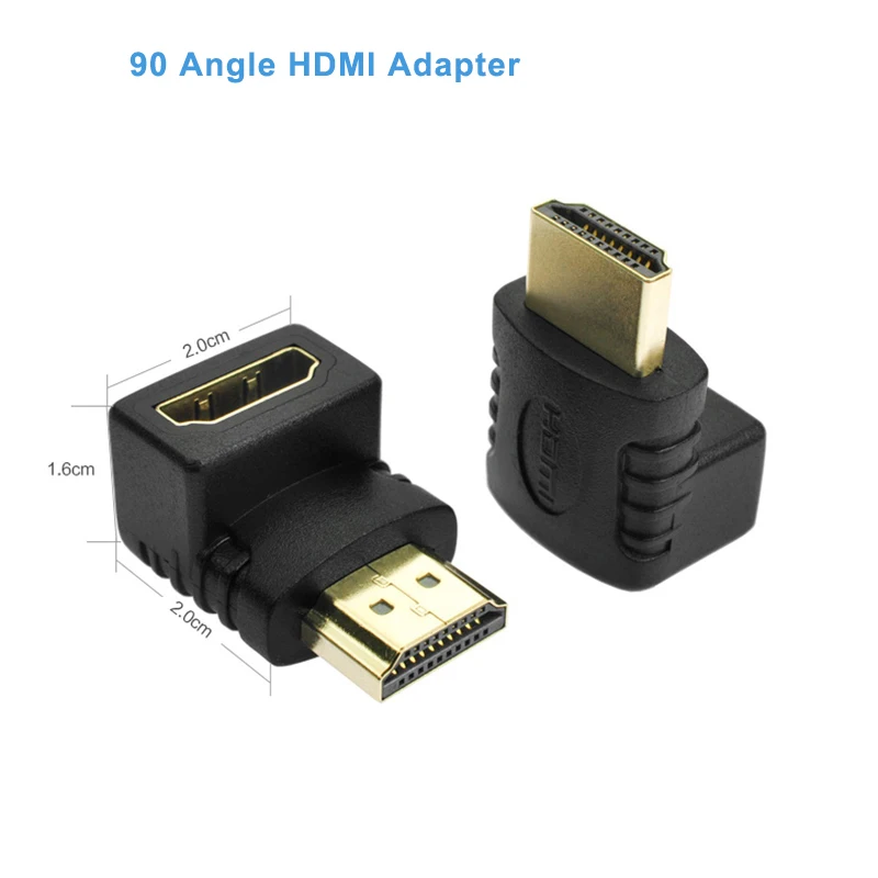 

90 or 270 Angle HDMI-compatible Male to Female Adapter for 1080P HDTV H/D/M/I/ Converter Extender Адаптер HDMI