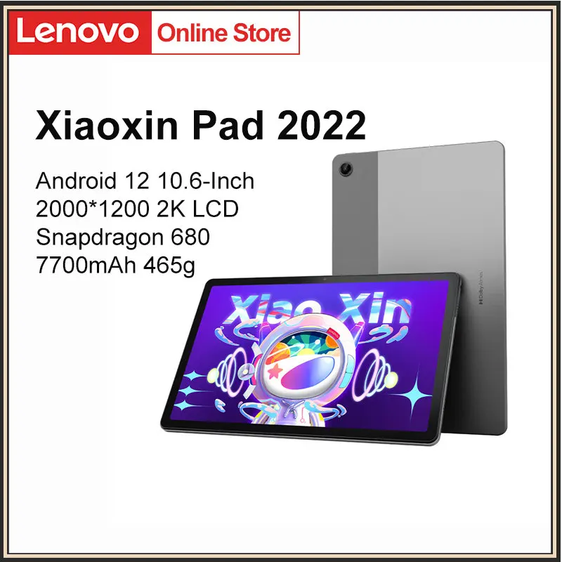 Global Firmware Lenovo Pad 2022 Xiaoxin Tablet Android 12 10.6-Inch 2000*1200 2K Screen 7700mAh Lightweight