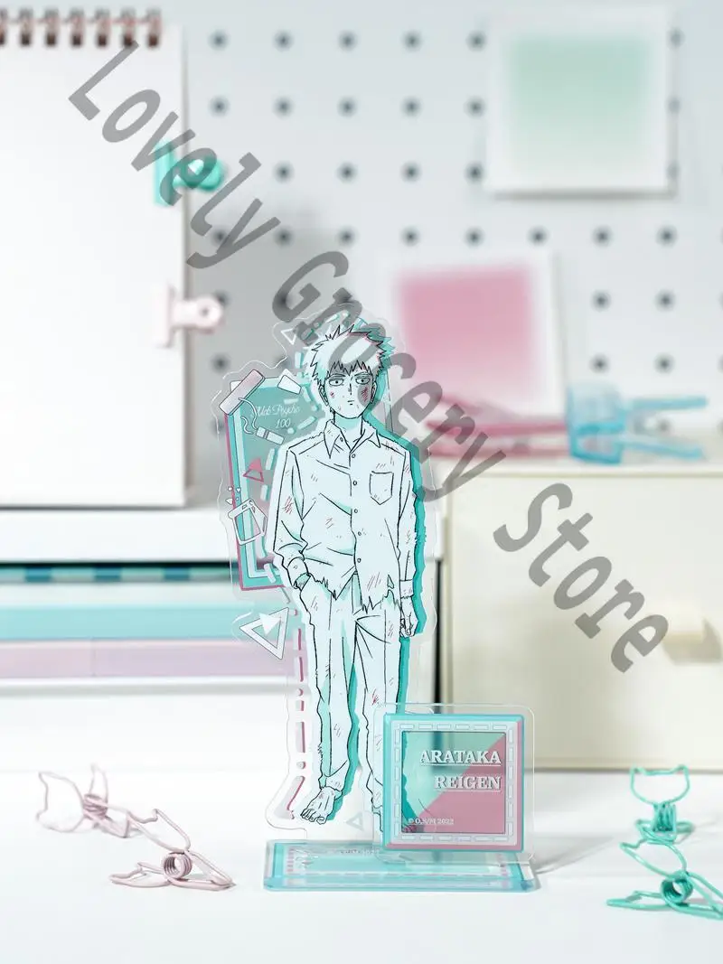 Аниме Mob Psycho 100 Reigen Arataka Hanazawa Teruki Kageyama Ritsu косплей мультяшный стоячий знак