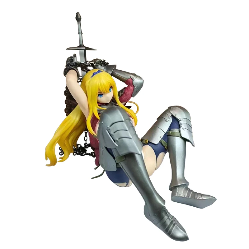 

17CM Figure Action Anime Valerie Blonde Female Knight Two-dimensional Model Dolls Toy Gift Collect Boxed Ornaments PVC Material