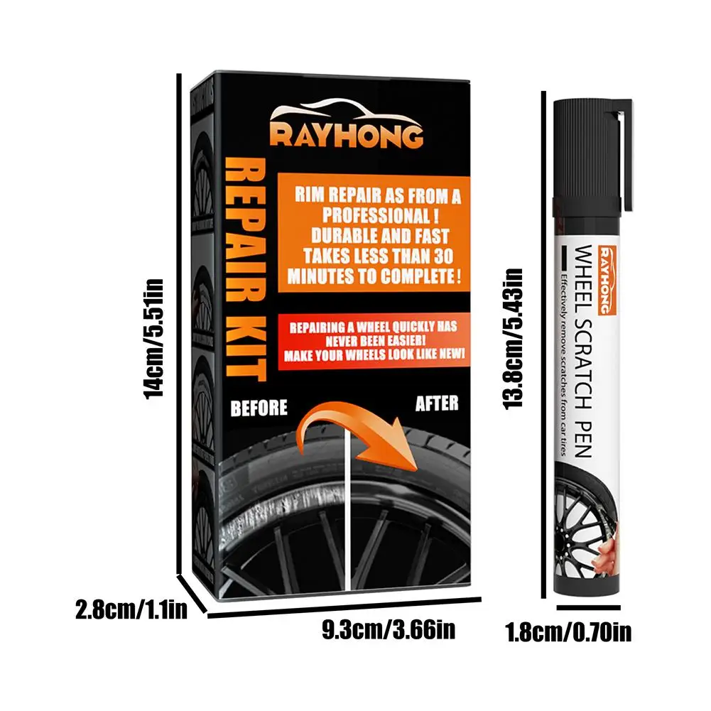 

Universal Black Paint Fix Tool Car Diy Alloy Wheel Repair Adhesive Kit For Car Auto Dent Scratch Care Accessories Quick A2x2