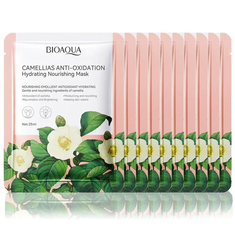 

10 шт., увлажняющая маска для лица BIOAQUA Camellia