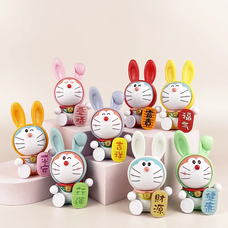 

8 шт., аниме-фигурки в виде кролика Dingdang