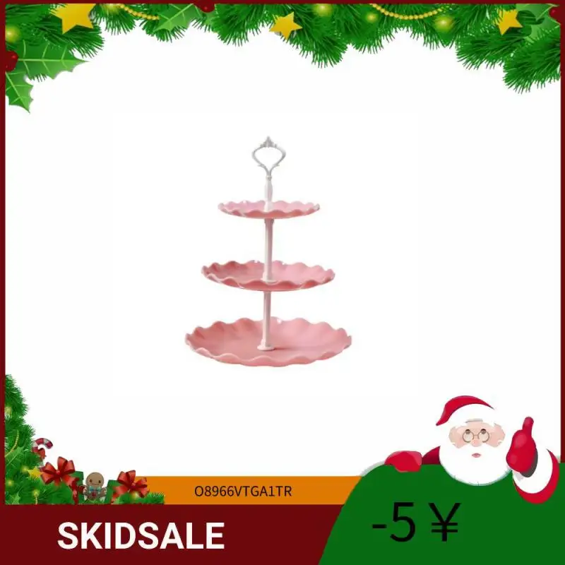 

Detachable Cake Stand European Style 3 Fruit Plate Dessert Table Candy Self-help Holder Wedding Party Display Home Decor