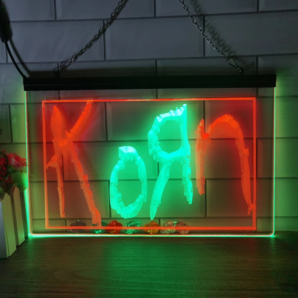 

Korn Bar Pub Club 2 Color Display LED Neon Sign Home Decor New Year Wall Wedding Bedroom