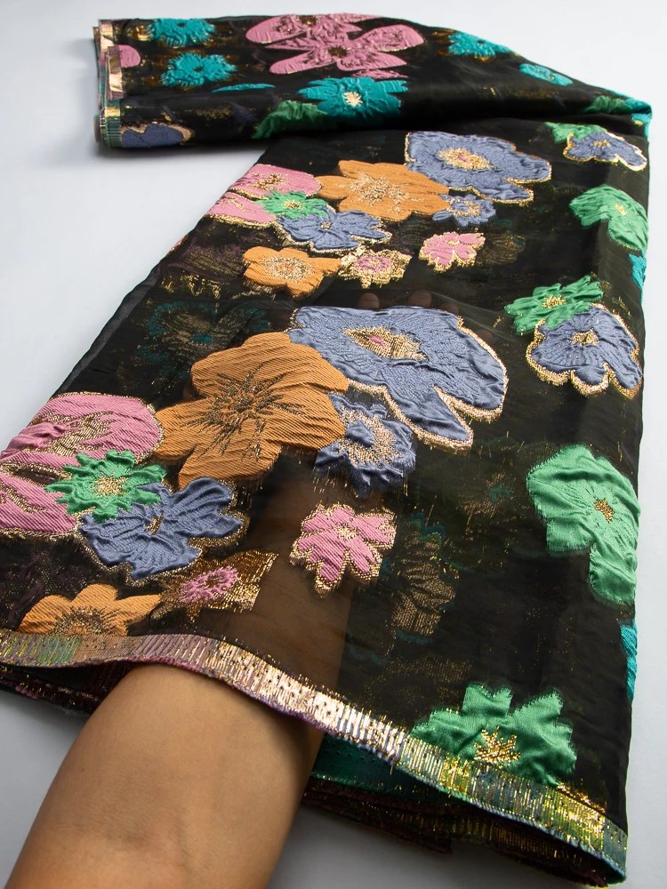 Нигерийская парчовая кружевная ткань 2023 высокое качество Африканское