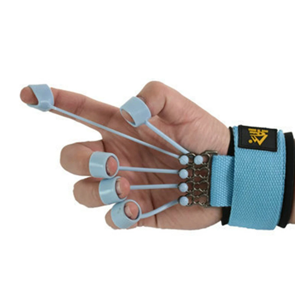 

Finger Gripper Strength Trainer Extensor Exerciser Finger Flexion Extension Training Device With Resistance Band Finger Strength