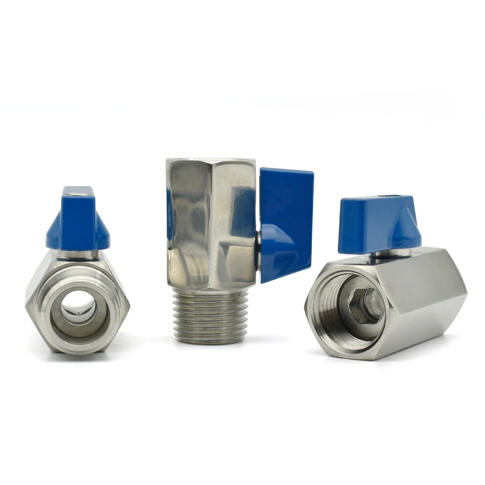 Шаровой мини-клапан из нержавеющей стали SS304/316L 1/8 1/4 3/8 1/2 3/4 BSP