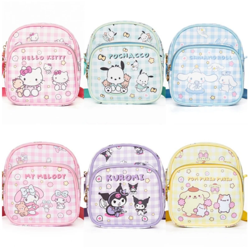 Sanrio-Mini mochila de Hello Kitty Kuromi My Melody Para Mujer, bolso cruzado...