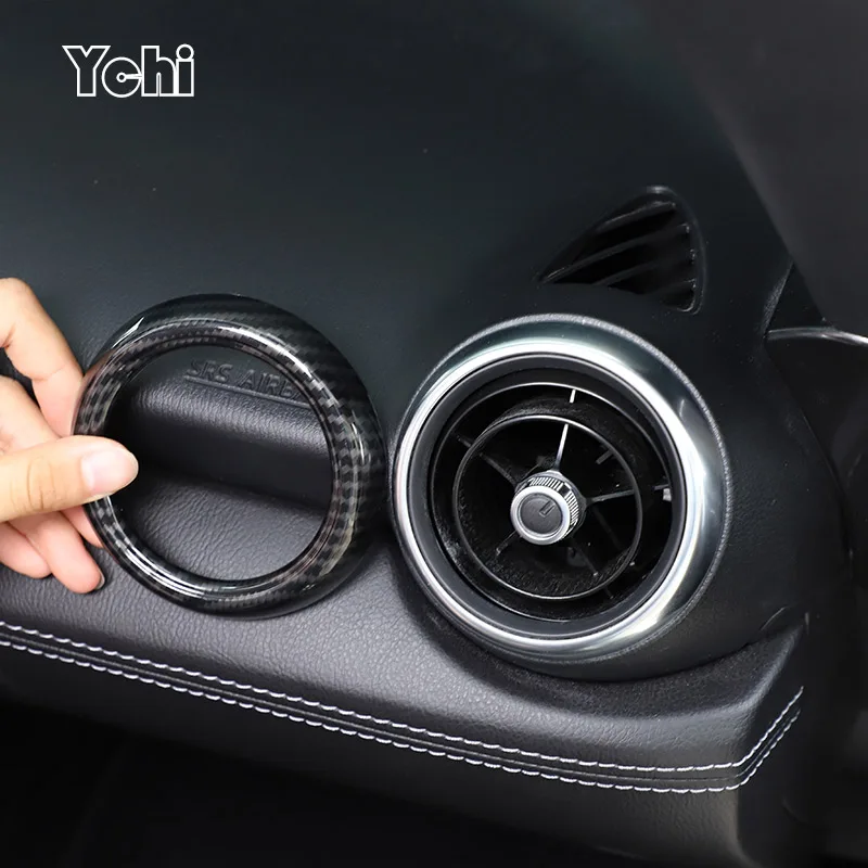 Для Mazda MX-5 2016-2023 ABS углеродное волокно панель приборной панели автомобиля