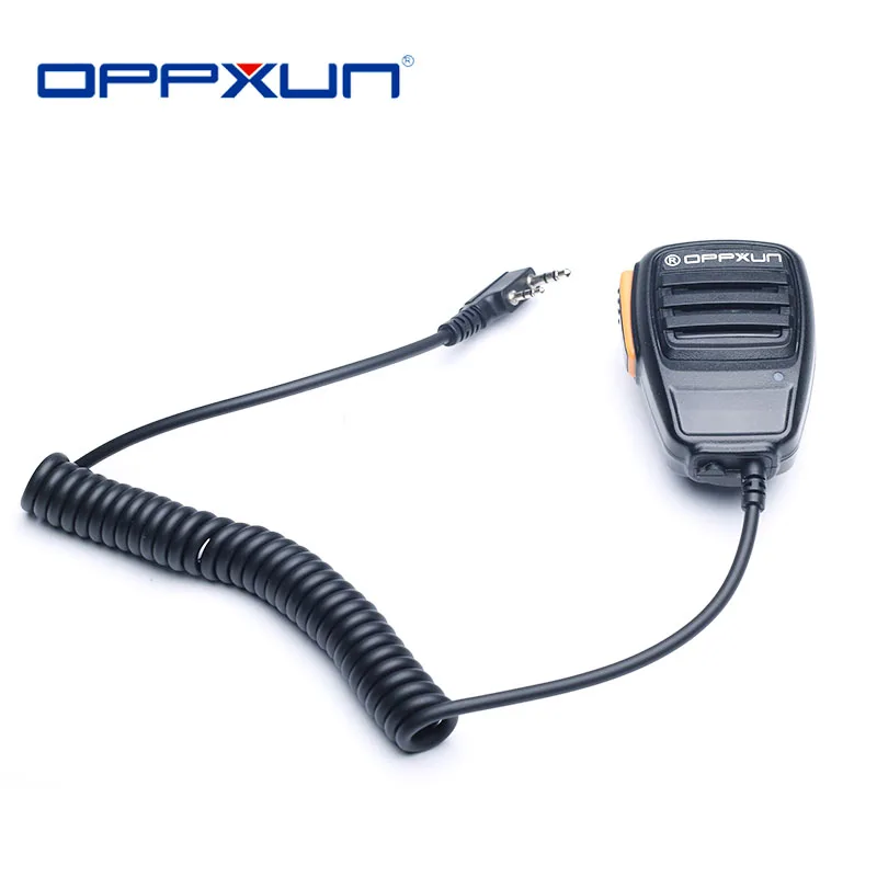 

BaoFeng Handheld Microphone Mic for UV-5R BF-888S UV-82 GT-3 UV-B2 BF-F8 UV-5RE 2021 Hot 2 Pin K Type Walkie Talkie Accessories