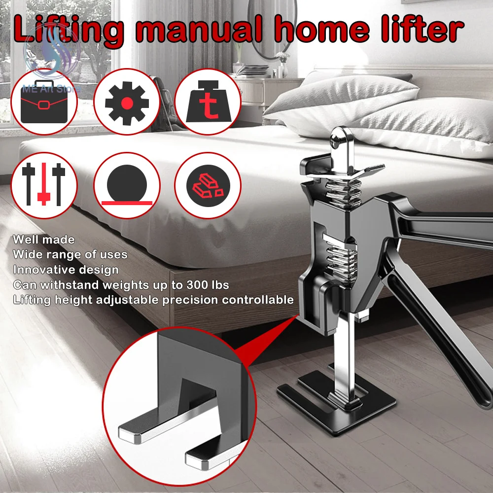 

Экономия труда, подъемник для двери шкафа, многофункциональный подъемник, ремонт, нескользящая мебель, движущиеся ручные Подъемные Инструм...