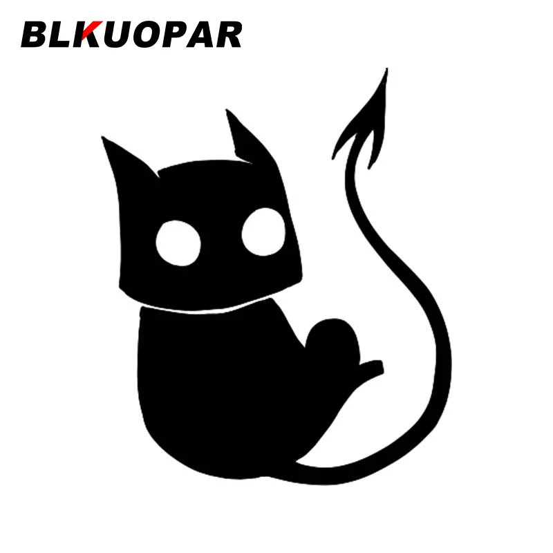 

BLKUOPAR Devil автомобильный стикер Кот, веселая оригинальная виниловая автомобильная пленка с защитой от царапин для Windows и ноутбука