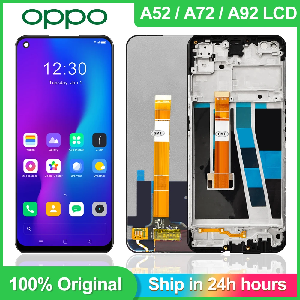 

6.5'' Original For Oppo A72 A92 A52 CPH2067 LCD Display 10 Touch Screen Digitizer Assembly Replacement For Oppo Realme