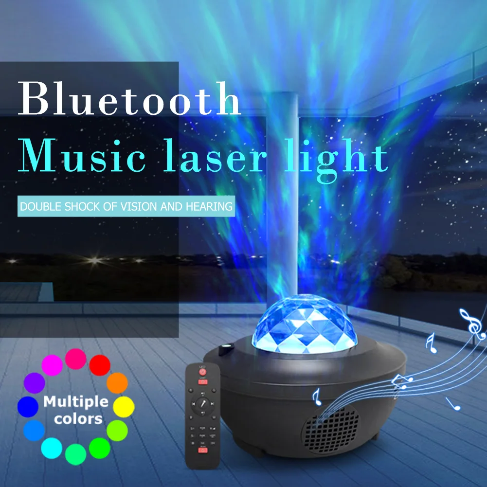 

Rotating Starry Sky Projector Lights Magic Ball LED Projection Lamp for Car Home Holiday Party Stage Flash Bedroom Night Lights