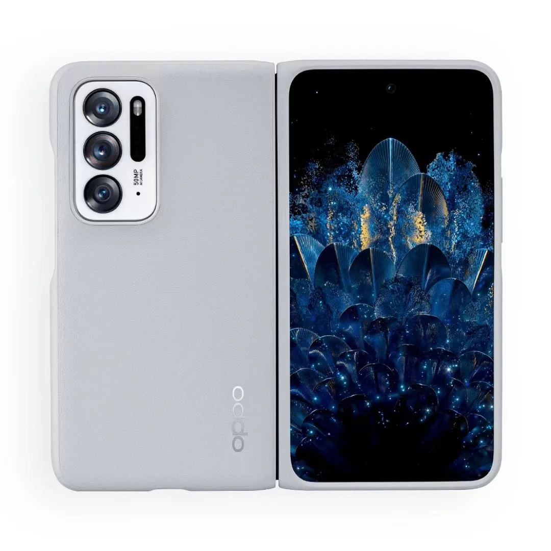 100% Original OPPO Find N Case Flip Leather PC+ PU Ultra Thin Cases Cover For OPPO Find N