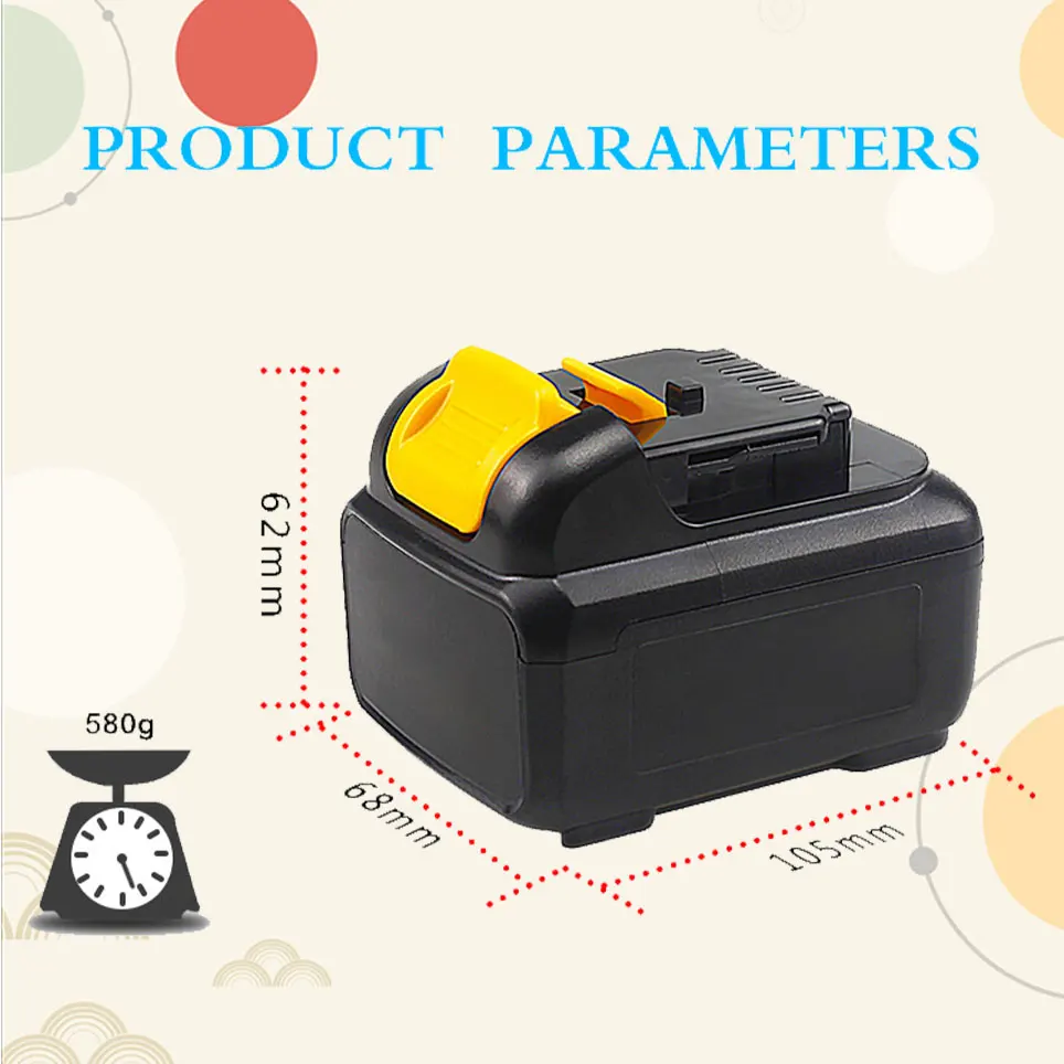 

12V 12800mAh Replacement Battery DCB120 Power Tool for Dewalt Spare 12V Rechargeable Li-Ion Battery DCB140 DCL510 DCD710