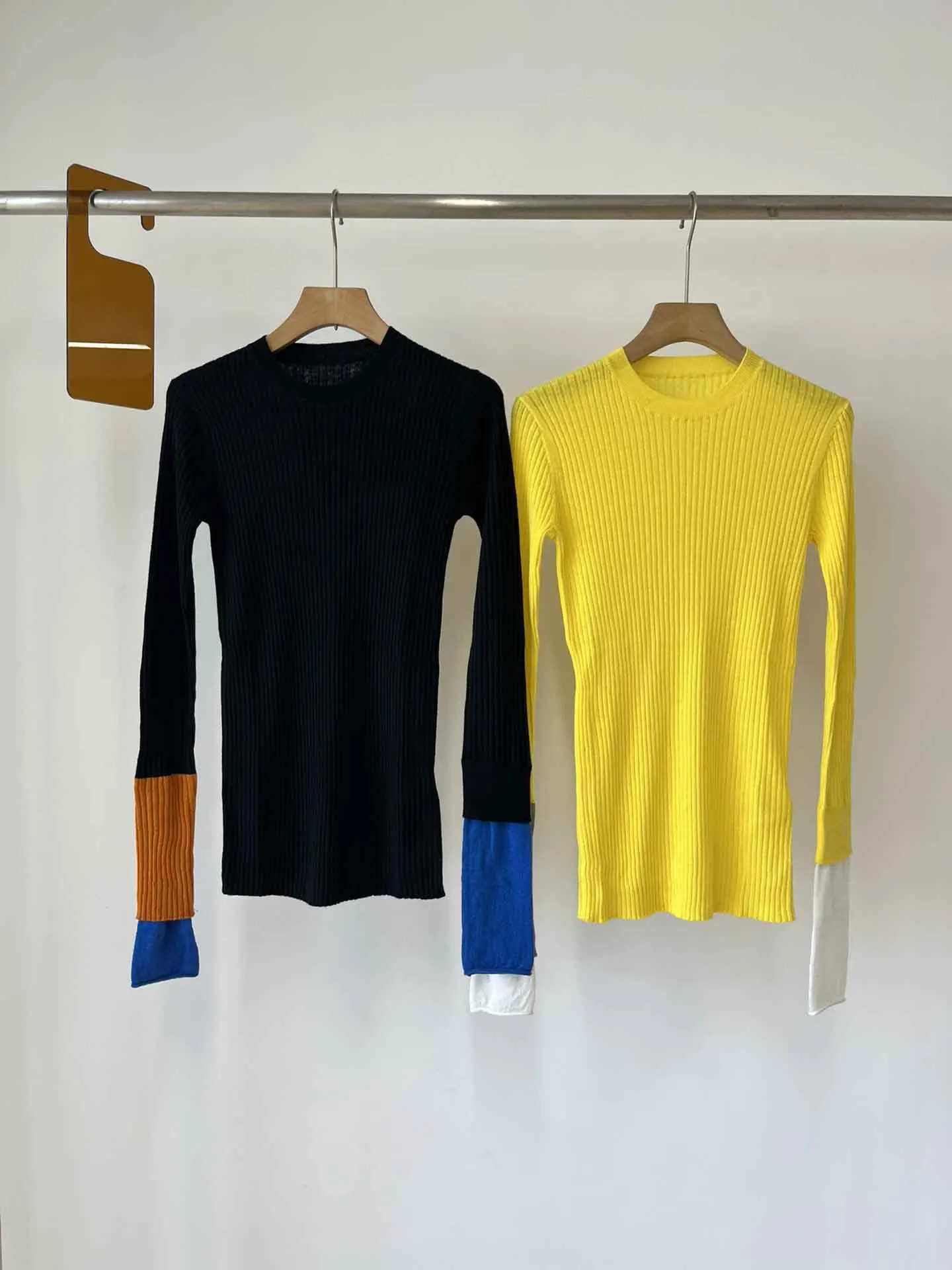 

New crewneck color matching sweater crewneck color matching sweater