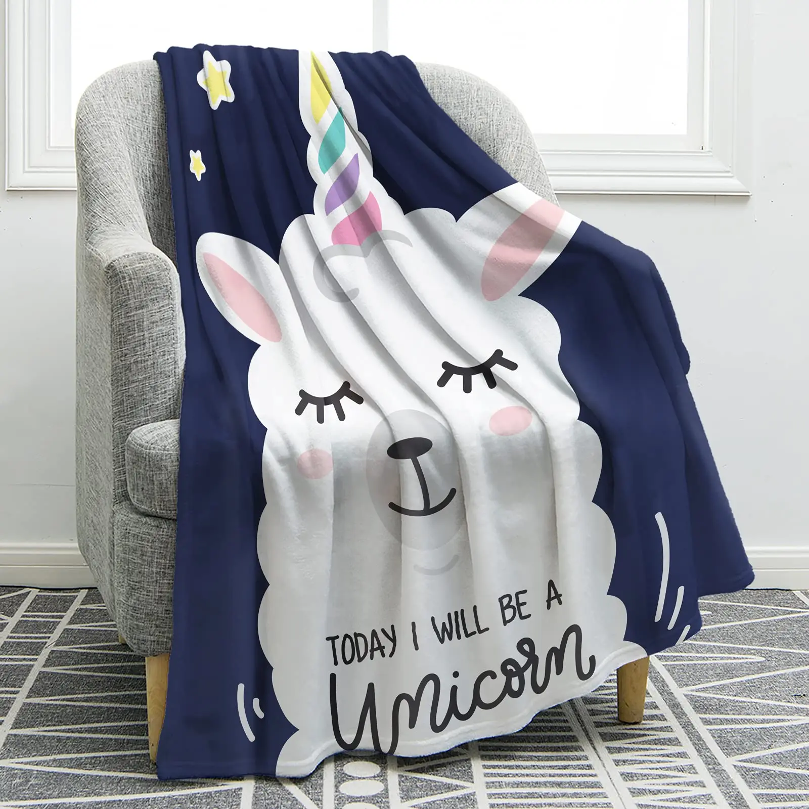 

Alpaca Llama Blanket Soft Warm Print Throw Blanket for Teens Adult Office Bed Sofa Camping Birthday Gifts Blankets Cute Cartoon