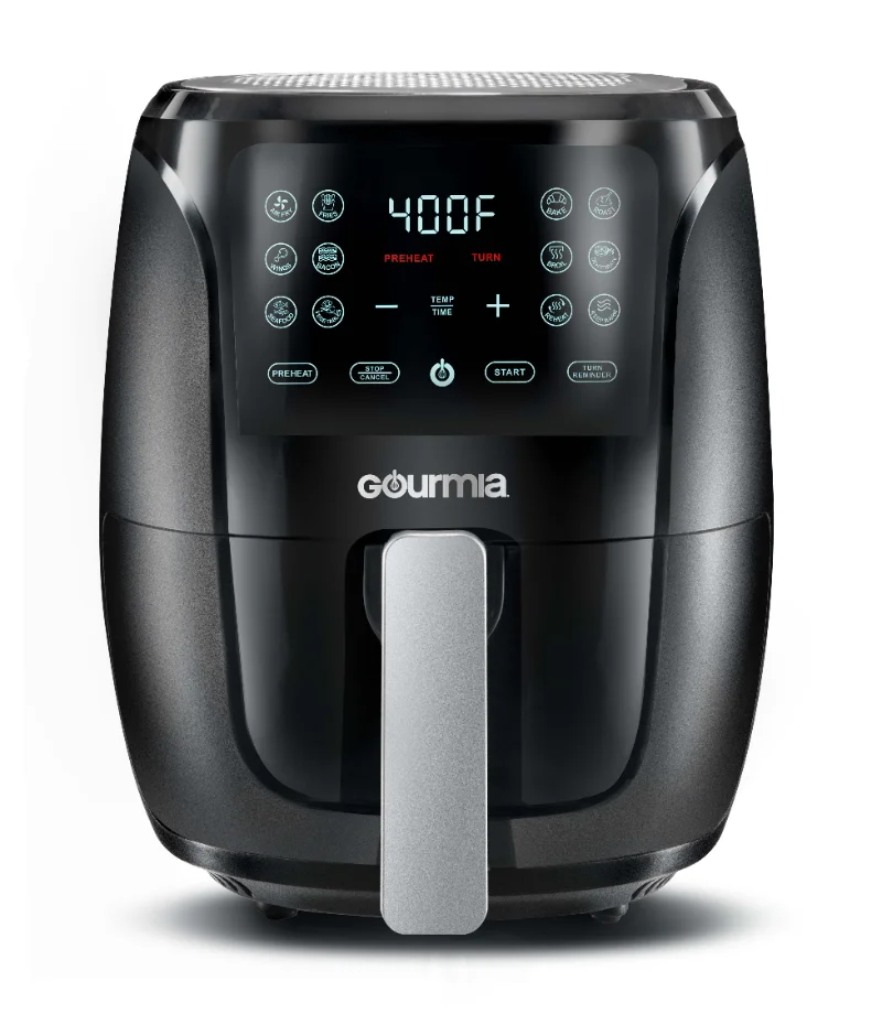 High Quality 4 Qt Digital Air Fryer with Guided Cooking, Black GAF486 Multi-function 12 One-touch Cooking Functions