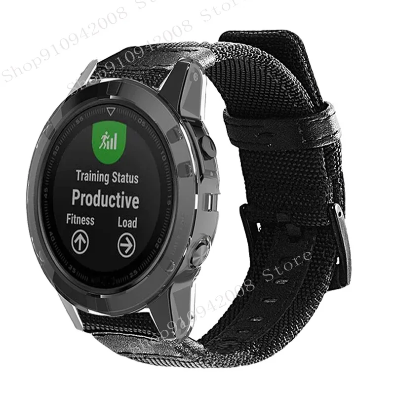 

Ремешок для наручных часов 22 20 мм, регулируемый нейлоновый браслет для Garmin Fenix 6 Pro 5 Plus 935 S60 Enduro