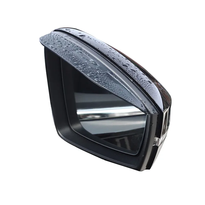 

2-Piece Universal Flexible PVC auto Parts Rearview Mirror Protector rain Cover car Rearview Mirror Eyebrow rain Cover (2 Pcs）