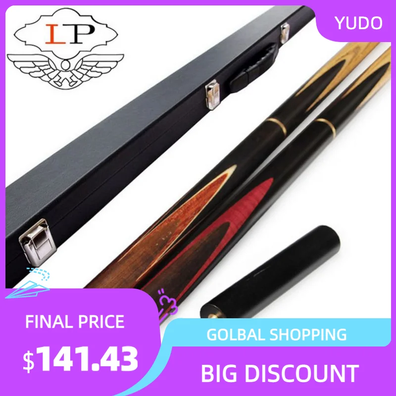 

LP Yema 3/4 Snooker Cue 9.8~10mm Tips 3 4 Snooker Cues Case Set Handmade Professional High Quality Billiard Stick Kit China 2019