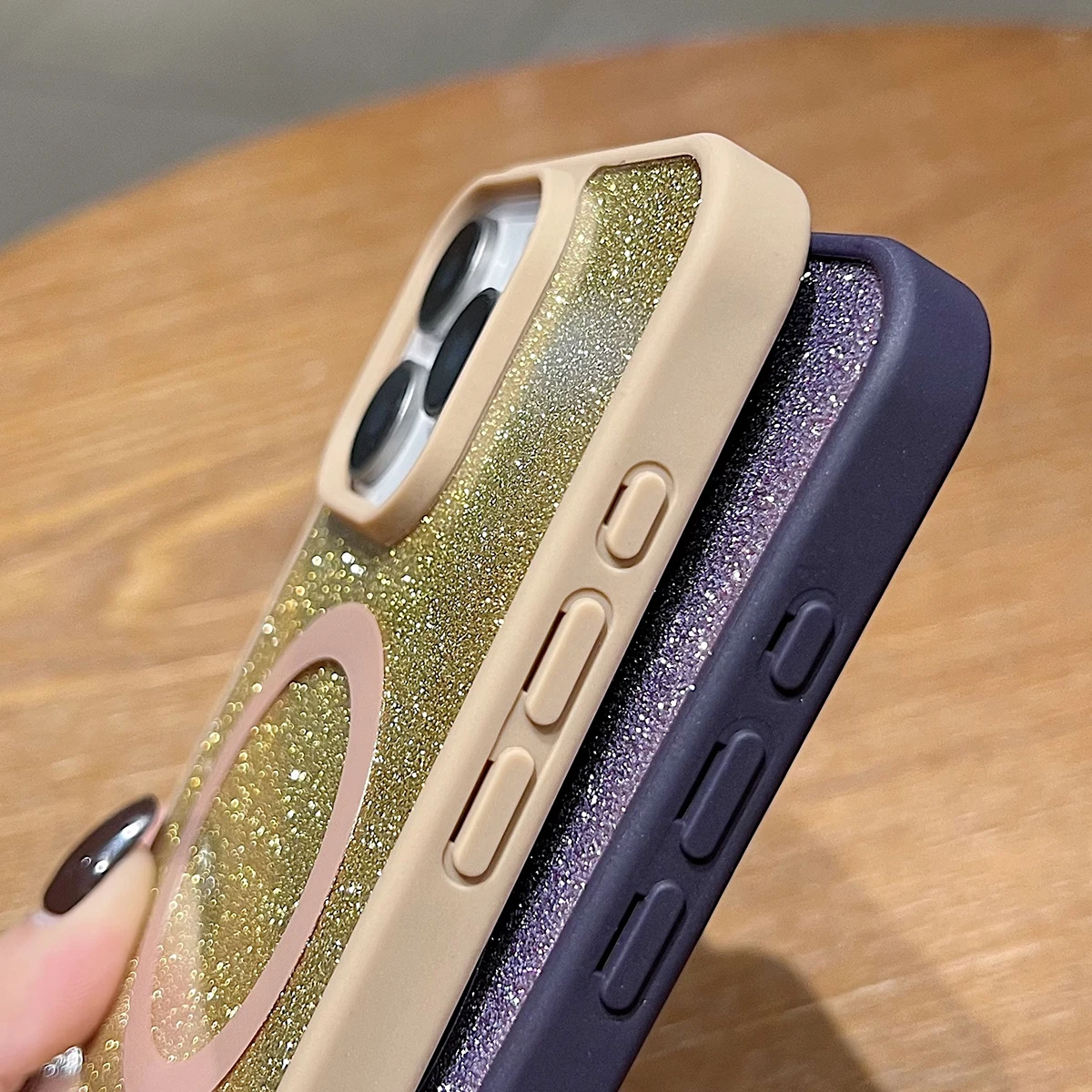 Магнитный чехол для телефона с флэш-картой iPhone 14 15 16 Plus 12 13 Pro Max Magsafe поворотный