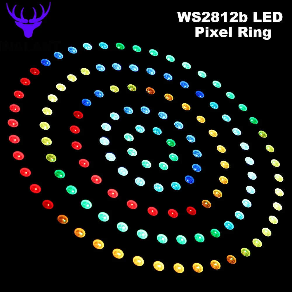 WS2812 круглые светодиодные модули RGB светодиодный Кольцо Полный Цвет встроенный