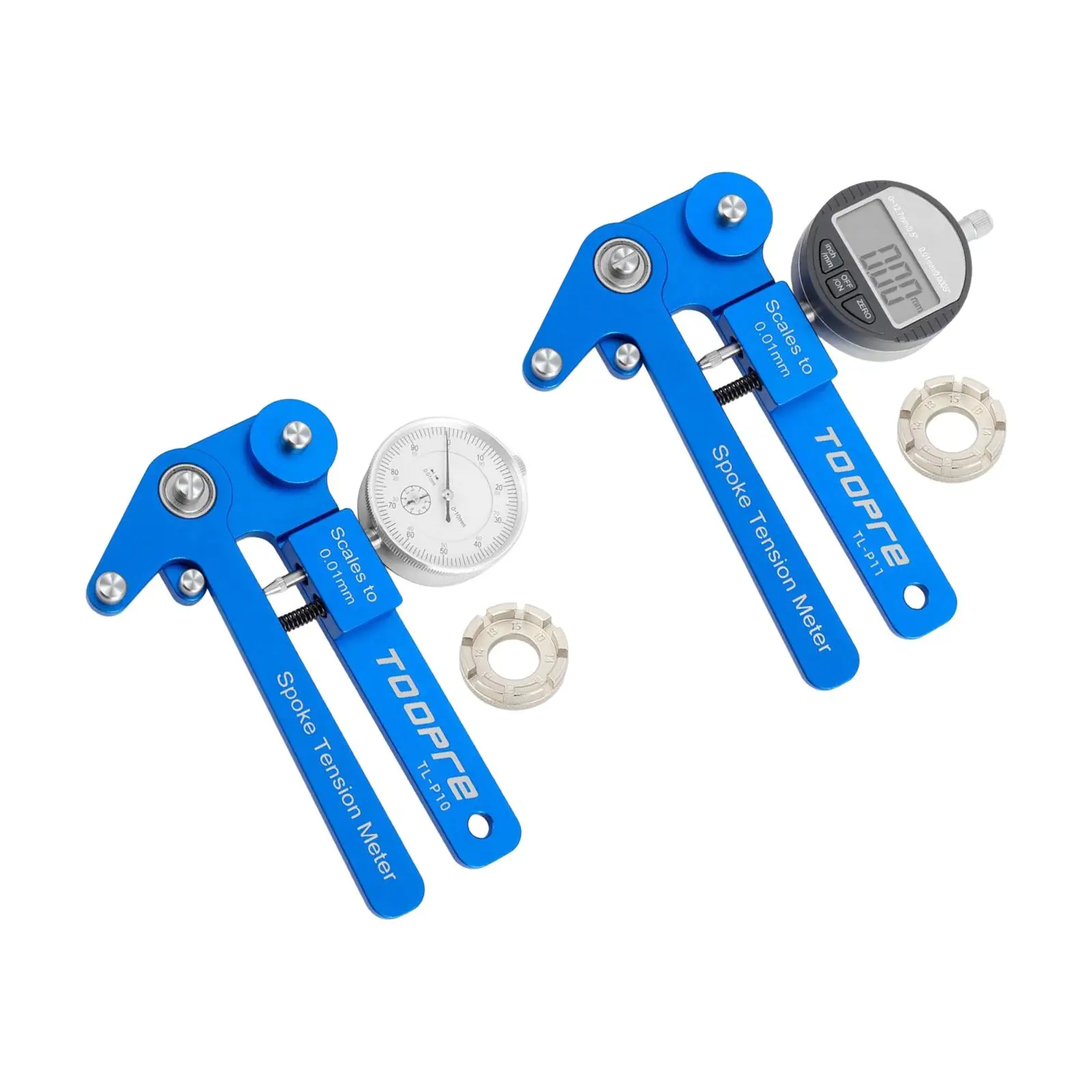 

Bike Spoke Tension Meter Measuring Tool Cycling Mountain Bike Rim Adjustment Tensiometer Professional Aluminum Alloy Accurate