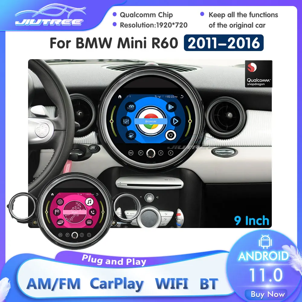 

Автомагнитола 2DIN для BMW MINI COOPER R60 2011 2012 2013 2014 2015 2016 Android, мультимедийный видеоплеер, навигация GPS