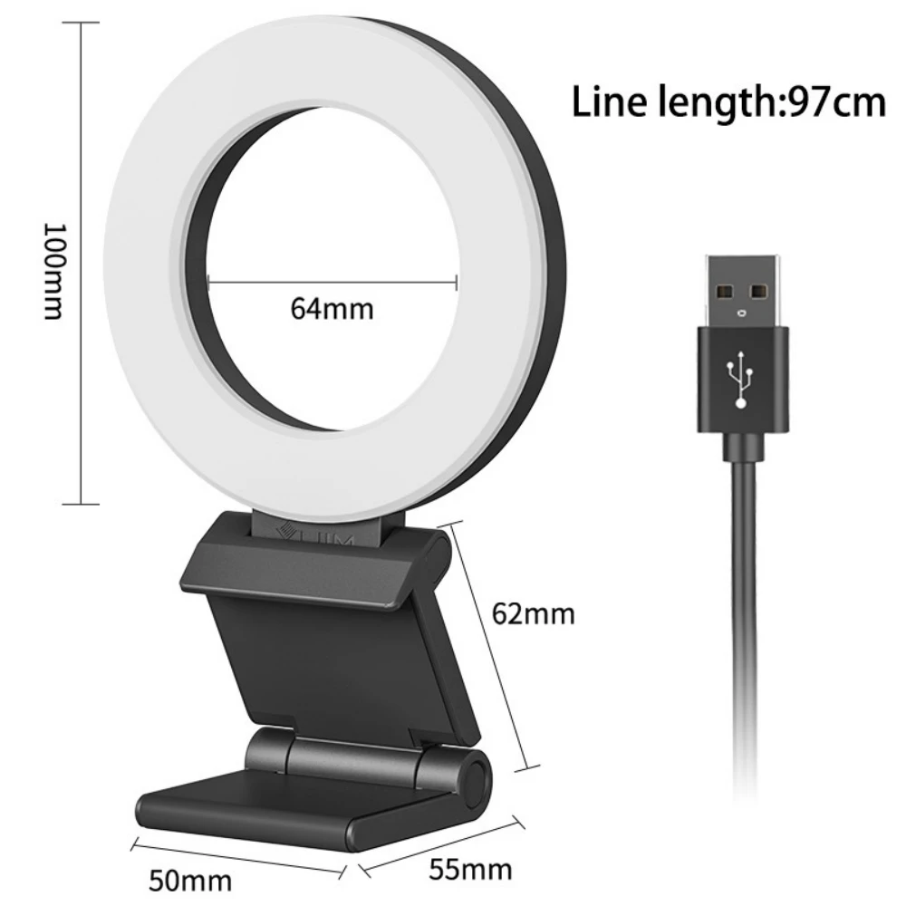 

Кольцо для селфи CL07, 4 дюйма, фотокамера для iPad, планшета, ноутбука, ПК, видеоконференции, фотосессия с базовым креплением 1/4 дюйма