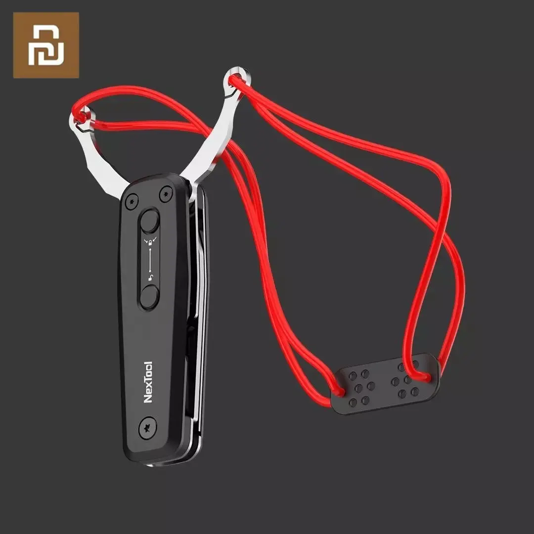 

Youpin Nextool Outdoor Multifunctional Slingshot Folding Knife Bow 2 In 1 Camping Tool High Strength Rubber Band Portable Knife