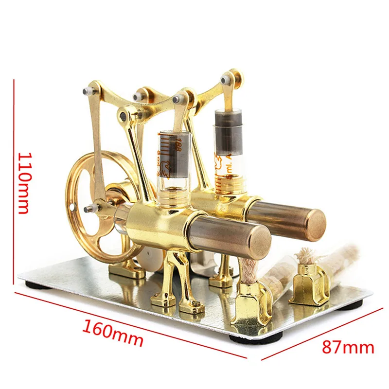 Stirling Engine Balance Miniature Model Steam Power Technology Science Power Generation Experiment Toy