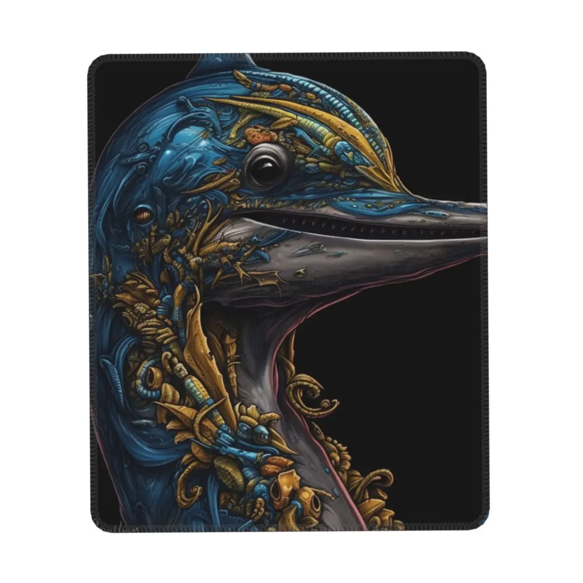 

Dolphin Vertical Print Mouse Pad Zombie Portraits Rubber Office Mousepad Anti Fatigue Vintage Fantasy Mouse Pads