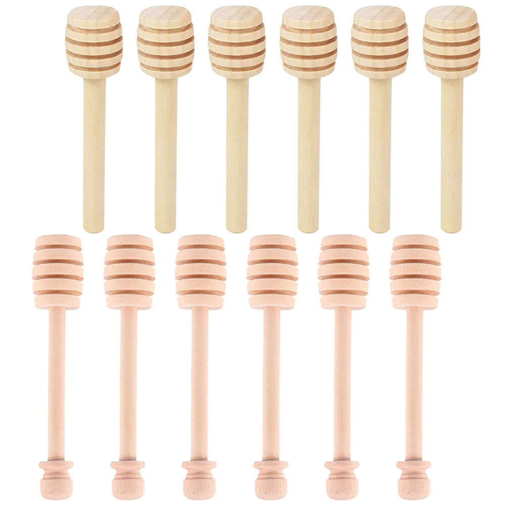 12 шт. деревянные палочки из натурального дерева банка для меда мешалка палочка