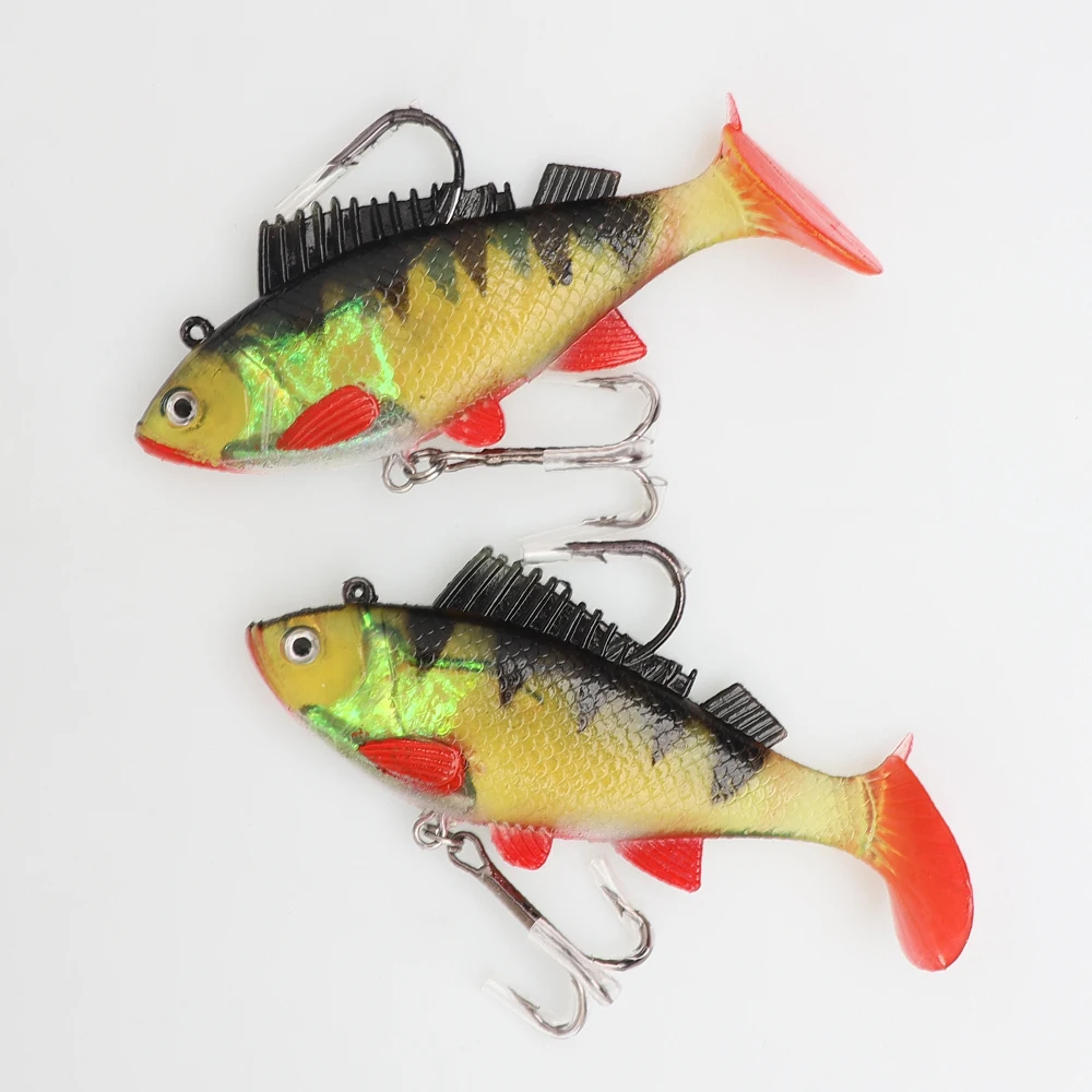 

Soft Minnow With Lead Weights Lead Fish T-tail 105mm 28.6g Soft Fishing Lures With Hook