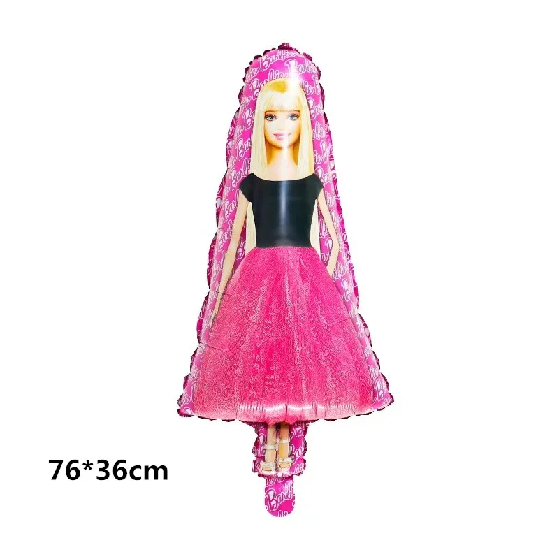1 набор розовый Барби шар 32 дюйма цифровая фольга шарик девочка тема день