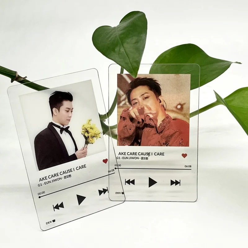 

Full Color Printing Custom Clear PVC Plastic Transparent Photo Business Cards