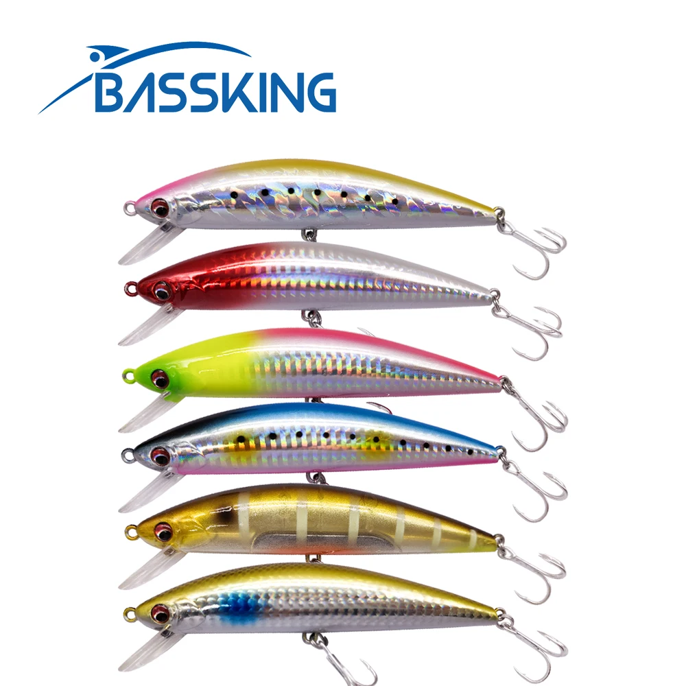 

BASSKING Sinking Minnow Bait 120mm 37g Sea Fishing Lure Hard Baits Saltwater Isca Artificial Para Pesca Leurre Fishing Wobbler