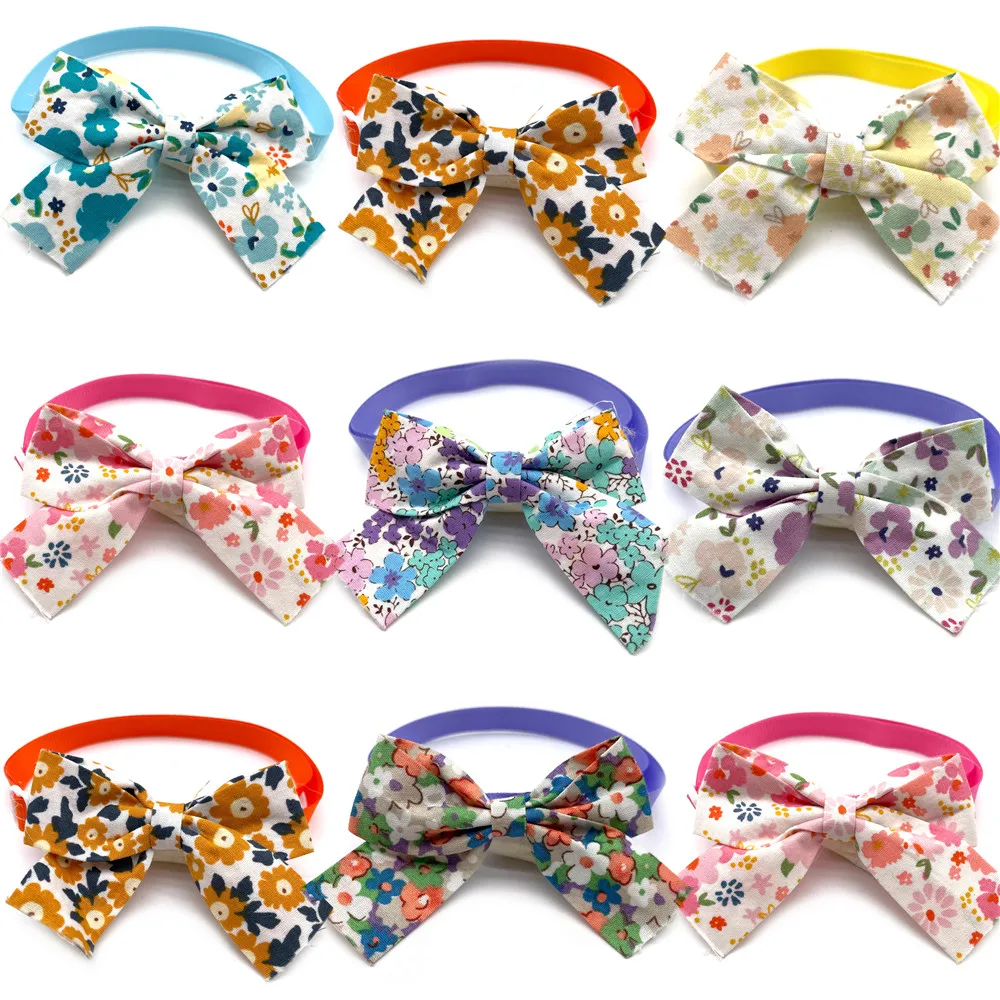 

50/100 шт., галстуки-бабочки для собак