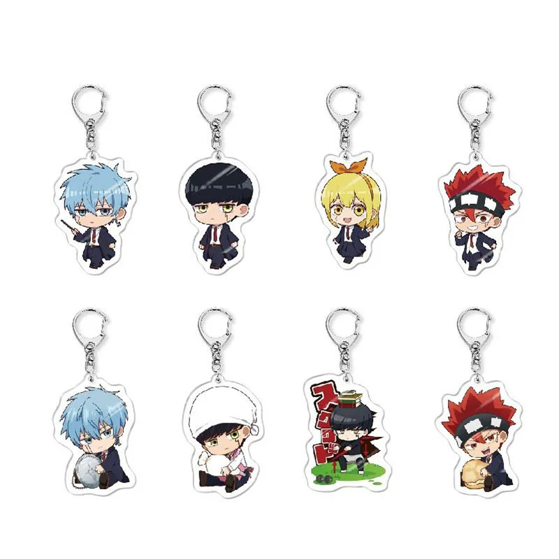 Брелок для ключей женщин и мужчин акриловый аниме брелок Магия мышцы модель