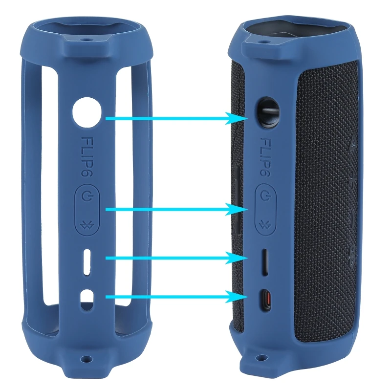 Портативный чехол для динамика JBL Flip 6 Crust Pro мятно-зелёный